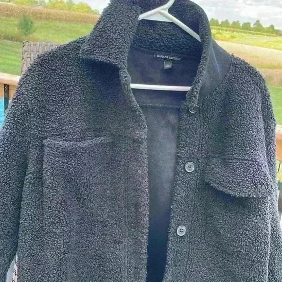 Banana Republic Jacket Teddy Bear Sherpa size small - Picture 5 of 14